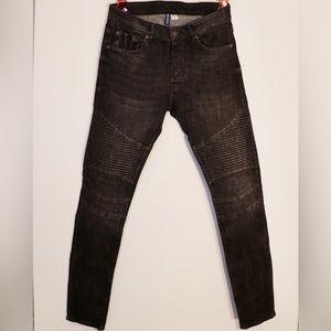 Divided Black Biker Jeans 31x32